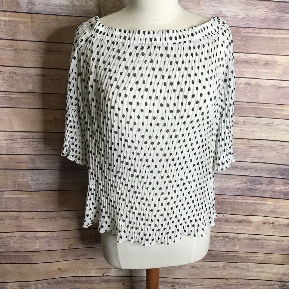 Stitch Fix Q&A Meetka polka dot off shoulder top